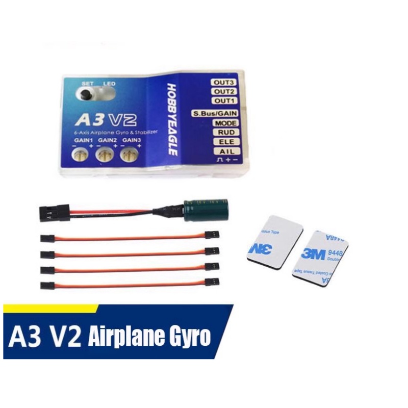 Rc Helicopter Gyro - A3 V2 フライトコントローラー スタビライザー 3軸ジャイロ F