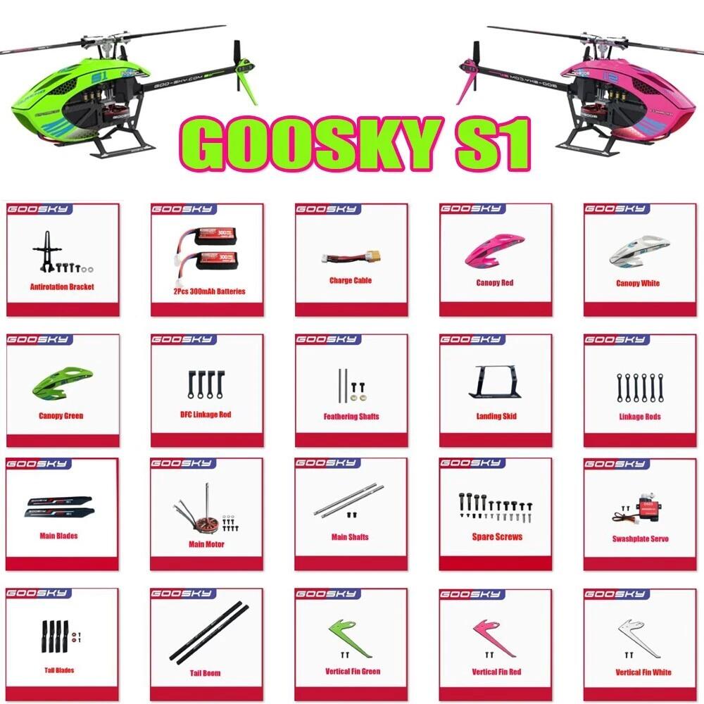 Rc Helicopter Bag - Goosky S1 ヘリコプター RC 電動交換用アクセサリー メインブレード
