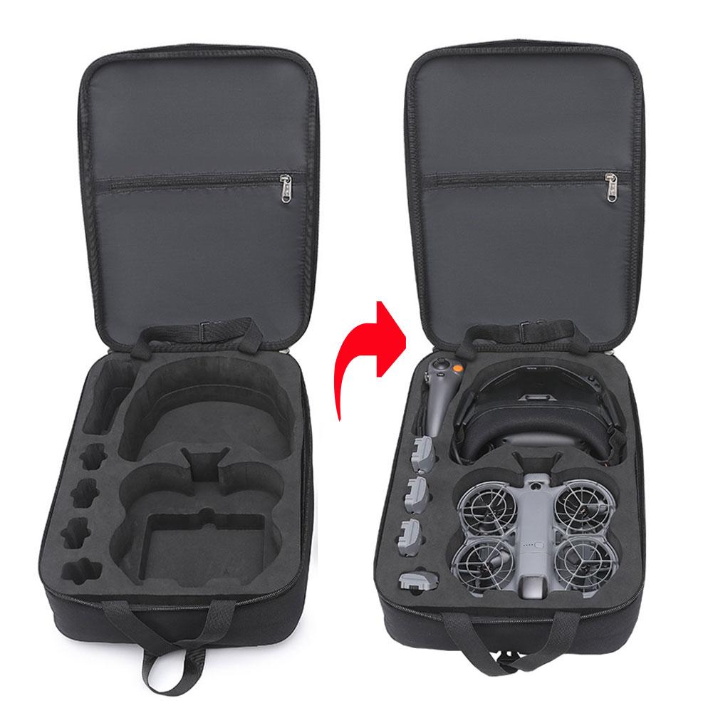 Rc Helicopter Bag - DJI Neo 2用ハードシェルバックパック、モーションフライモアコンボドローン用耐衝撃保護ケース、DJI Neo 2用ポータブル収納バッグ