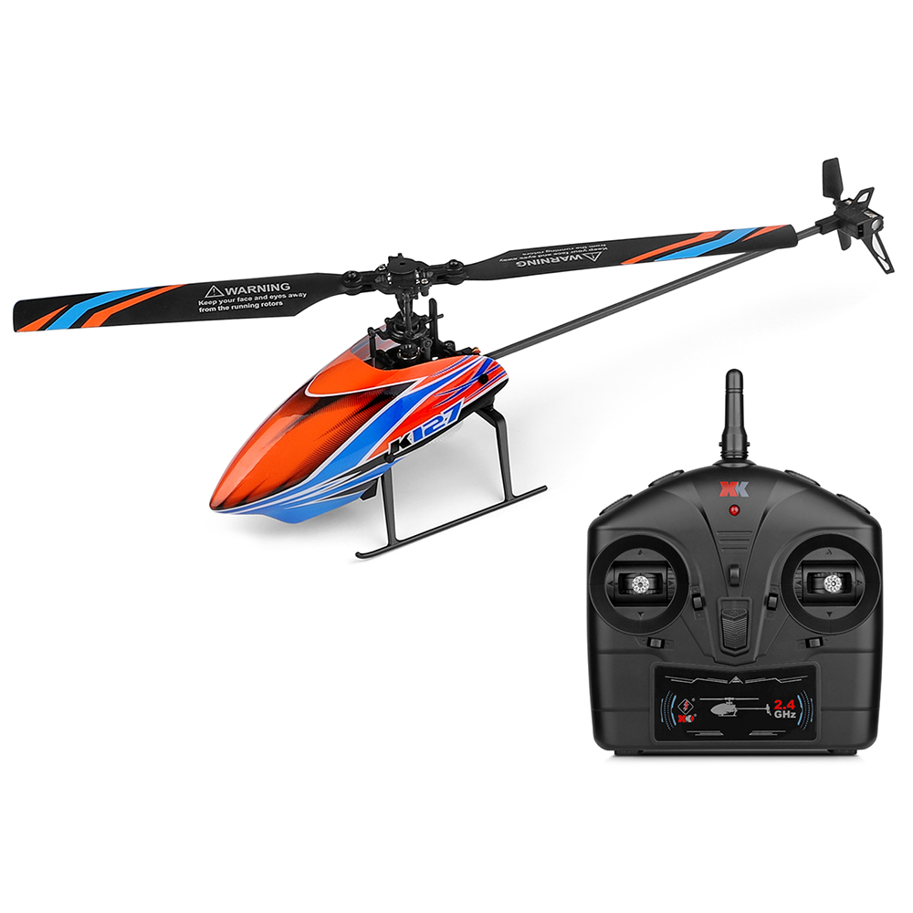 Wltoys xk K127 2.4グラム4CH 6-Aix - Rc Helicopter Gyro のレビューと価格