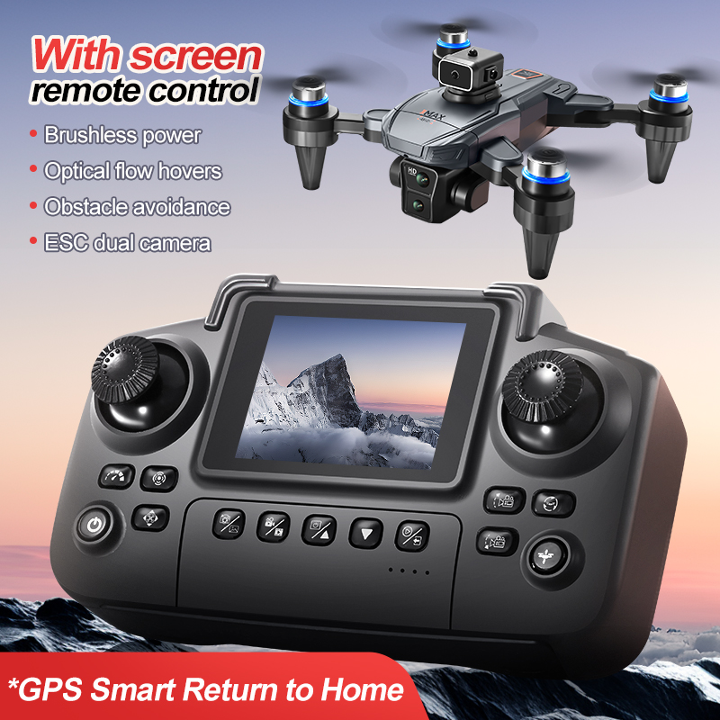 GPS RC ドローン スクリーン付き 4K プロフェッショ - Rc Helicopter Charger のレビューと価格