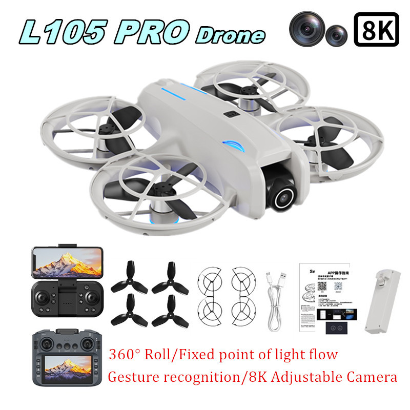 L105 PRO ドローン デュエル 8Kレンズ 完全衝突防 - Rc Helicopter Charger のレビューと価格