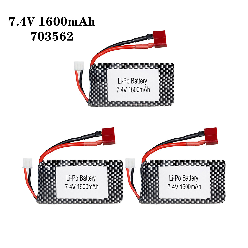 1/2/3ピース/ロット7.4v 1600mah 70356 - Rc Helicopter Coaxial のレビューと価格